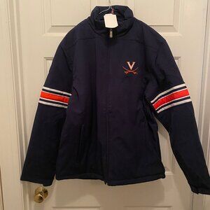 NWT Virginia Cavaliers Men's Levelwear Blue Orange Tundra Parka Jacket Medium